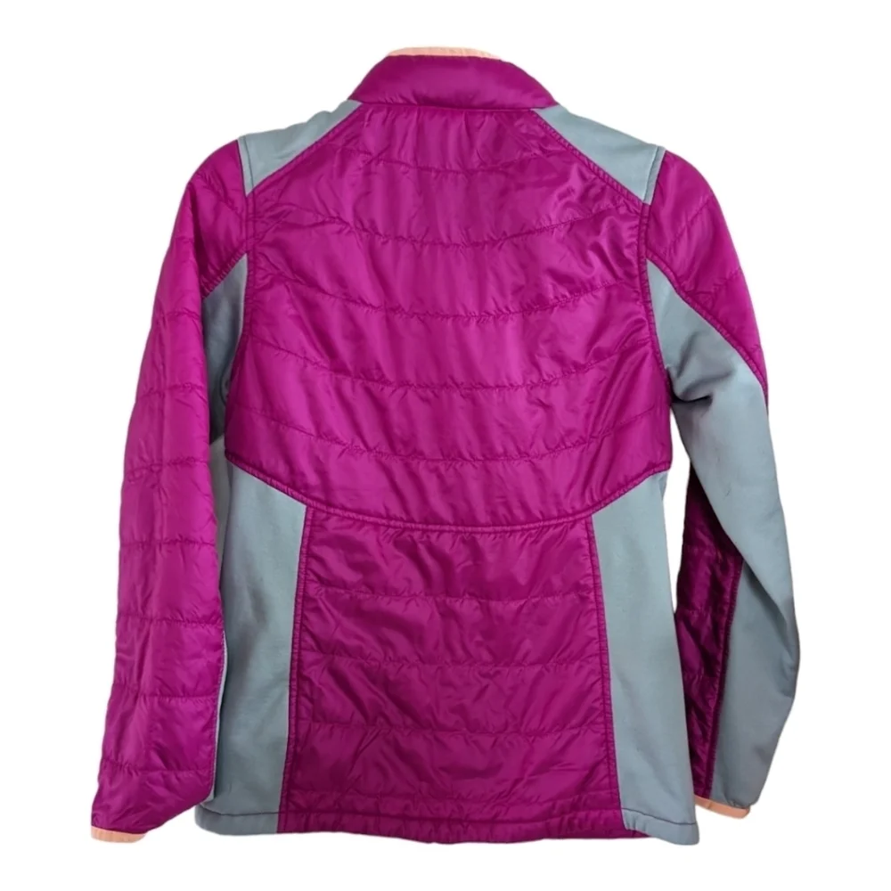 Lands End Pink & Gray Colorblock lightweight jacket or base layer Size XL (16)